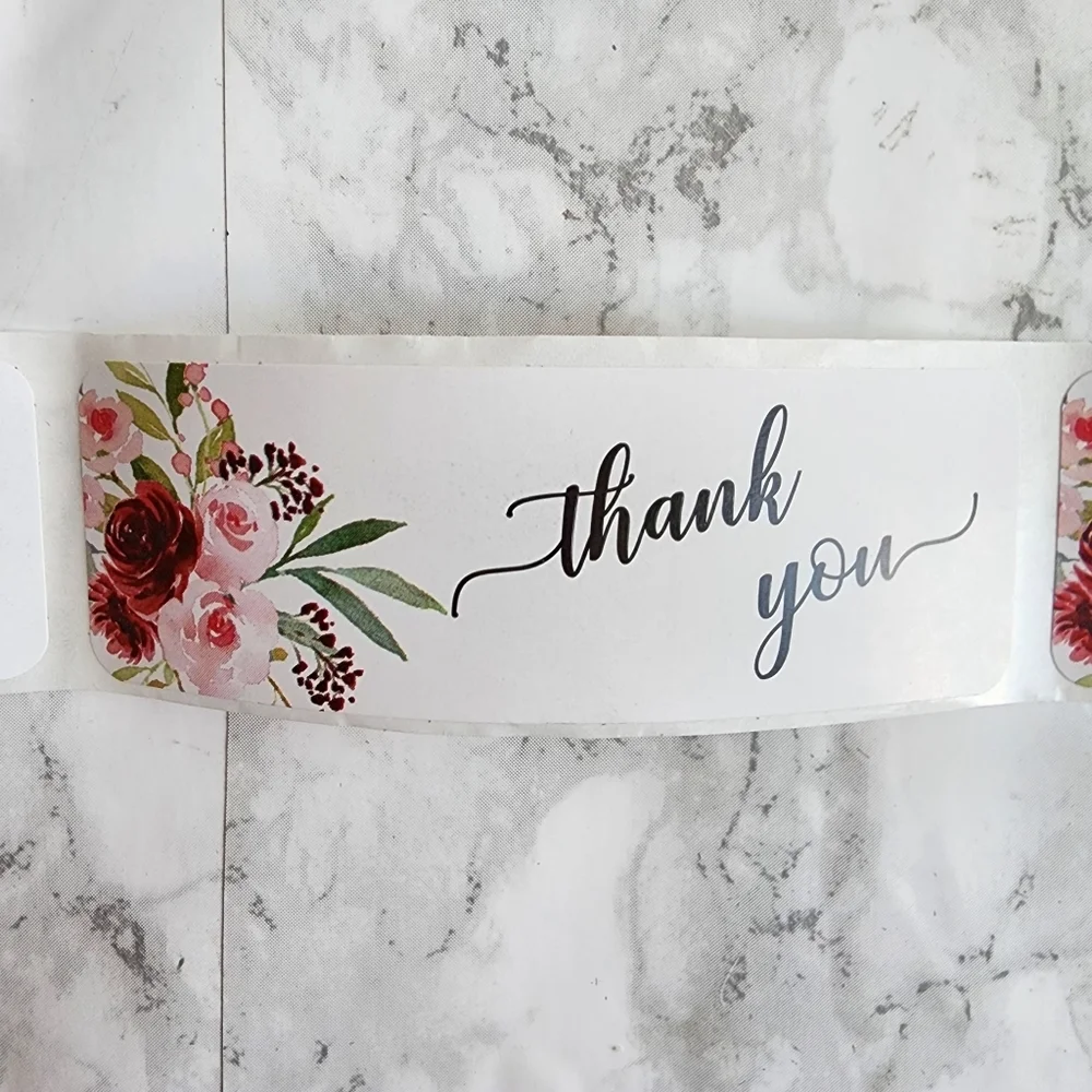 220pc Thank You Business Cards & Stickers